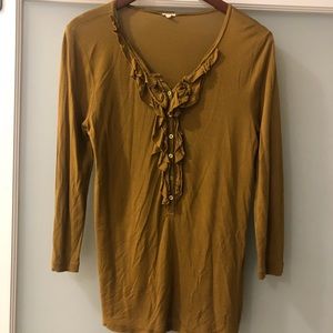 J. Crew chartreuse quarter sleeve!